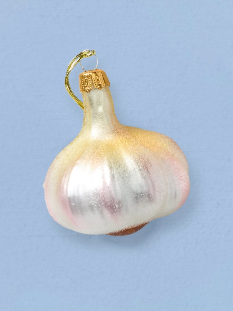 Blown Glass Garlic Ornament